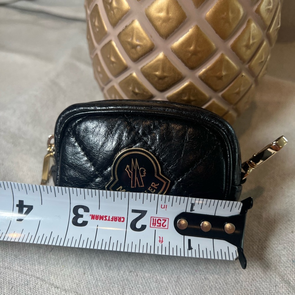 Moncler Black Mini Coin Purse Perfect Stocking Stuffer! - Picture 8 of 10